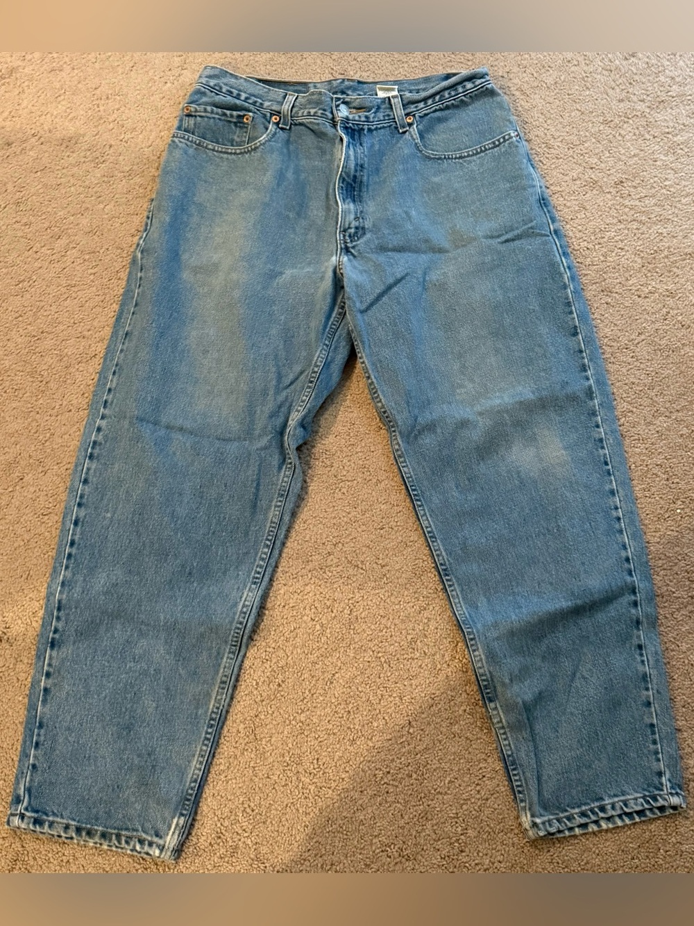 Vintage 1999 Levi's 560 Loose Fit Tapered Leg Jeans W34 L30 Medium Wash Denim